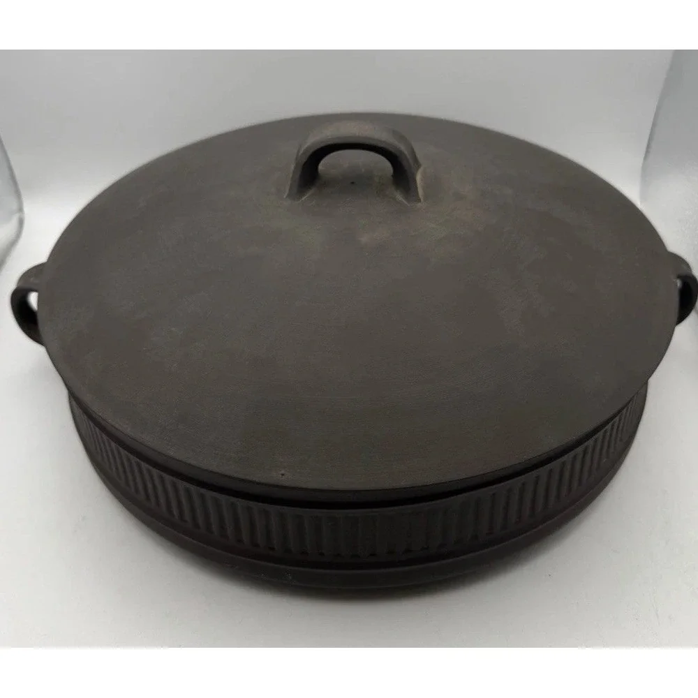 Vintage Dansk Designs Denmark IHQ Brown Enamel Covered Casserole Baker w Lid MCM